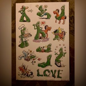 Gumby & Pokey Stickers 1983!